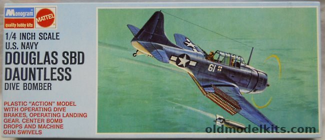 Monogram 1/48 US Navy Douglas SBD Dive Bomber - Blue Box Issue, 6830 plastic model kit